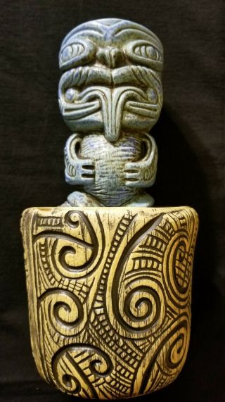 Munktiki Wananga Tiki Mug 74 2008 Moari Hawaiian Ceramic Polynesian Rare Unique