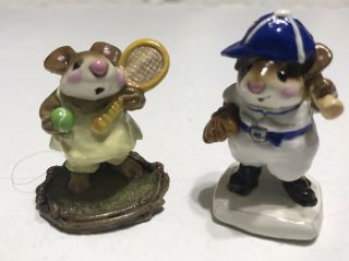 Wee Forest Folk Tennis Anyone Ms - 13 1984 & Batter Up Special Ms - 15 Baseball