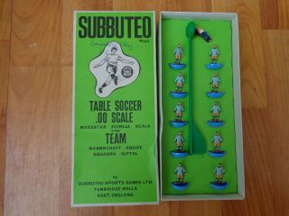 Vintage Subbuteo Hw Heavyweight Ref 43 Coventry City Complete Boxed Team