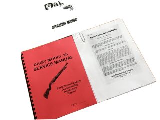 Daisy Bb Gun Parts Model 25 Factory Service Manuals