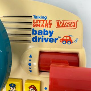 Vintage 1993 Little Smart Tiny Tot Baby Driver Vtech 3