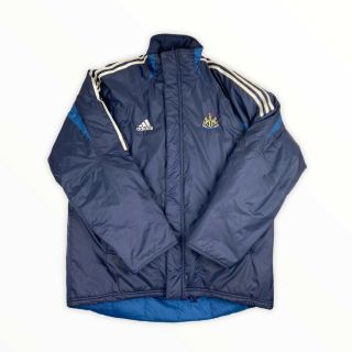Vintage Adidas Newcastle United Football Puffer Coat Jacket Size Large/xl