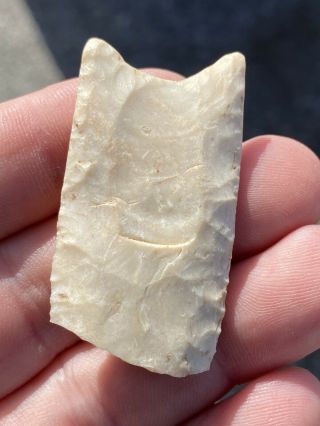 (7) Authentic Paleo Fluted Clovis Found In Illinois Heartbreaker Base