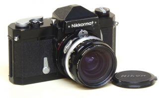Nikon Nikkormat Ftn Vintage Camera With Nikkor - H 28mm F3.  5 Auto Lens