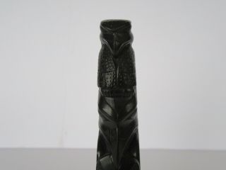 Argillite Haida Northwest Coast Carved Totem Art Sculpture (5 5/8 