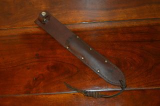 Vintage Camillus Leather Sheath For Marine Raider Stiletto M3 Trench Knife No.  1