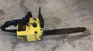 Vintage McCULLOCH PRO MAC 510 Chainsaw W/16” Bar & Chain Parts Or Restore 3