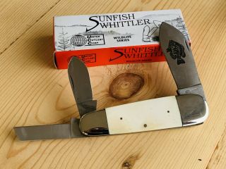 1980 United Cutlery Seki Japan Uc 406 Sunfish Whittler Knife With Box