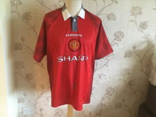 1996 - 1998 Manchester United Home Shirt,  Vgc Adults Xl Umbro Vintage