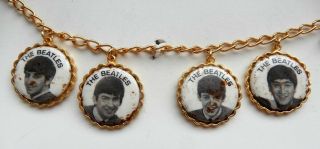 Vintage The Beatles 4 X Charms Bracelet 1964