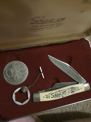 Snap - On 60th Anniversary Commemorative Knife Coin W/ Box Limited Edition