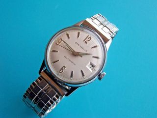 Vintage Caravelle By Bulova 1966 Selfwinding Watch With Date Window
