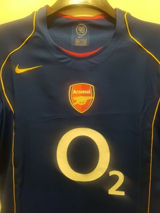 Arsenal Football Club Away Shirt 2004 - 2005 Vintage Size Medium 2