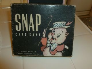 Vintage Whitman Publishing Snap Card Game 2999 Great Graphics