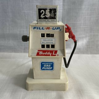 Buddy L Battery Op " Fill - R - Up " Toy Gas Pump 7 " High Japan