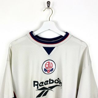 Vintage Bolton Wanderers 1997 - 1999 Home Football Shirt Xl