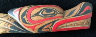 Vintage Northwest Coast Native American Carved Wooden Knife