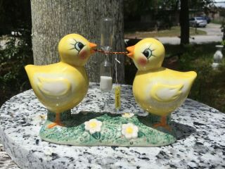 Vintage 3 Minute Timer Chicks Chickens Country Farmhouse Kitchen Ceramic