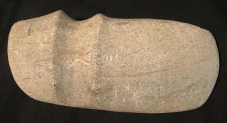 Native American 3/4 " Grooved Stone Axe From Se Iowa,  Very Fine Quality