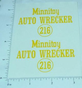 Otaco Minnitoys 216 Tow Truck Stickers Mn - 010