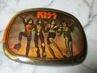 Vintage Kiss Destroyer Belt Buckle 1976 Pacifica Mfg