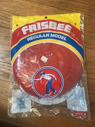 Vintage 1981 Wham - O Frisbee Flying Disk.  Red.  Regular Model