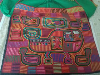 Double Sided Blouse Mola By The Kuna Indians Of The San Blas Islands.