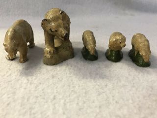 Vintage Miniature Lead Cast Iron Metal Figures Made In Germany