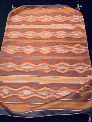 EXCEPTIONAL NAVAJO BURNTWATER CHILD BLANKET / RUG,  REVIVAL PERIOD,  MID 20TH C,  NR 6