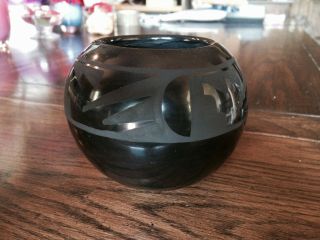 Pottery Bowl By Pauline Martinez,  Pueblo Indian Aboriginal,  1990