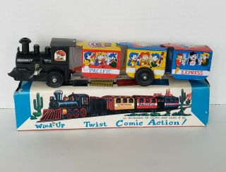 Union Pacific Express Vintage Tin Wind - Up Toy Train Korea