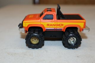 Vintage Played With Schaper Stomper 4x4 Orange Ford Ranger Pickup Truck