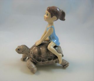 Hagen Renaker Specialties Made In America Little Girl On Tortoise