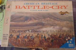 Battle Cry Milton Bradley American Heritage Vintage Board Game Civil War 26