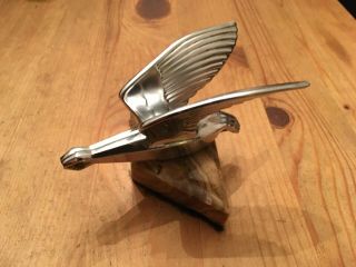 Humber Snipe Snipe Vintage Car Mascot Hood Ornament Mounted On Marble Vgc