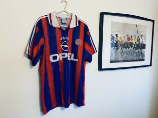 Vintage Bayern Munchen 1995/96/97 Home Football Shirt Adidas Size Medium 18.