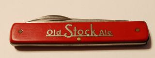 Old Stock Ale Pocket Knife - Vintage - Biere Dow Ale - Germany Coppel Solingen