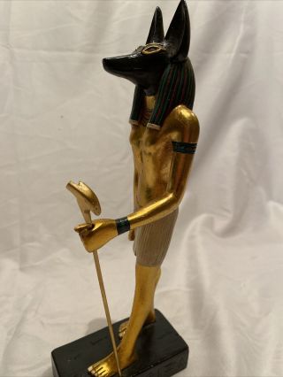 Statue Of Egyptian God Anubis Yinepu By Artisans Guild International