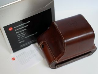 Leica Ever Ready Case 18833 Vintage Brown Leather Boxed For Leica X Typ 113 Cams