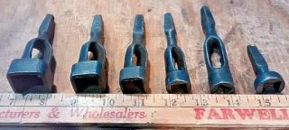 Vintage Set Of Six (6) Square Nut Drivers For Bit Brace Tool Wrench - Hargrave ?
