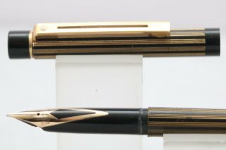 Vintage (c1985 - 93) Sheaffer Targa No.  675s Regency Medium Fountain Pen,  Gt