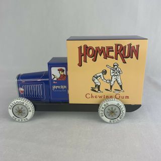 Vintage Schylling Homerun Chewing Gum Tin Toy Logo Delivery Truck 1:24 Scale