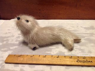 Vintage 6 " Baby Otter Furry Stuffed Animal Collectible Figure