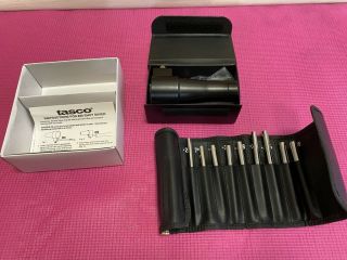 Vintage Tasco Shot Saver Bore Sighter Set No.  30/35e Gunsmith Tool