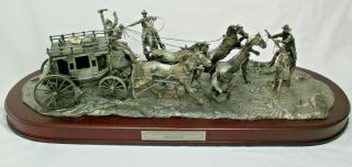 Nib Franklin Pewter " Hold Up " Western Heritage Museum Limited Ed 22.  5 "