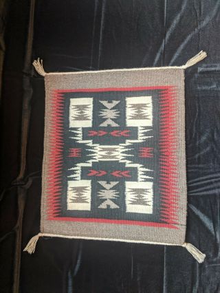 Navajo wool rug handwoven by Doris Duncan. 2