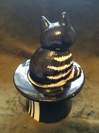 B.  Kliban Cat on Top Hat cookie/dry material container Tastesetter by Sigma 3