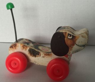 Vintage 1968 Fisher Price Little Snoopy Dog Pull Toy