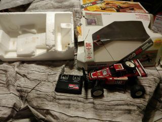 Vintage Tyco R/c Turbo Hopper Car With Remote Control Racing 1986