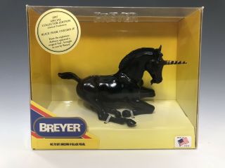 Breyer 1997 Black Pearl Unicorn Iv.  Special Collectors Edition No.  701297